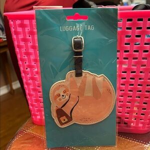Sloth Luggage Tag